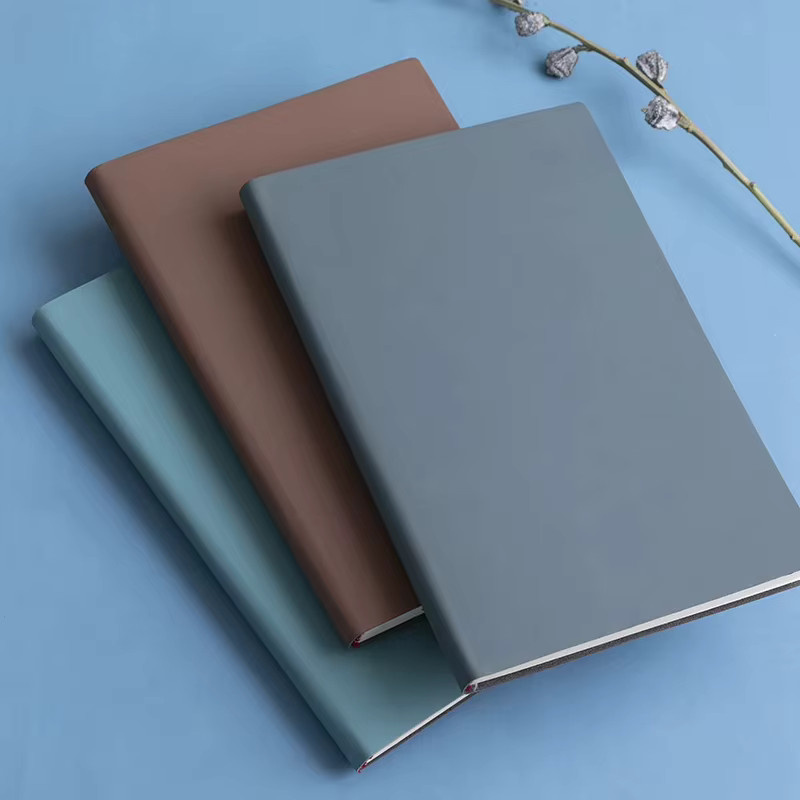 A5 Notizbuch aus blauem Kunstleder mit 120 Seiten und wasserdichtem Einband für Journaling und Büro - Bild 2