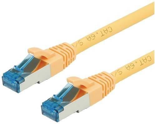 Value RJ45 Patchkabel CAT 6a S/FTP Ethernet LAN Gelb 0,50 m - Bild 1