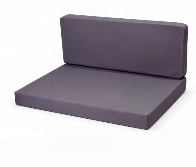 Setgarden Flat Set Palettenkissen Set in Anthrazit mit Sitzkissen und Rückenkissen, B/T/H: 120 x 50 x 10 cm und 120 x 40 x 10 cm - Bild 1