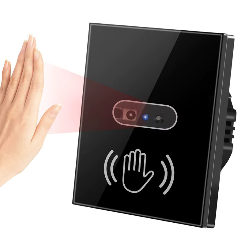 Szaoju Smart Infrarot Wandlicht mit Bewegungssensor und Glasbildschirm in Schwarz - Bild 4