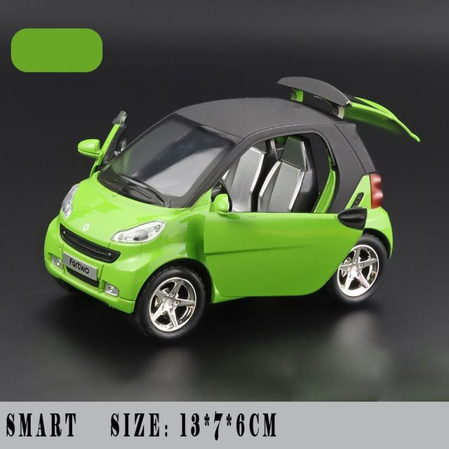 Linyi toy car Mercedes Benz Smart, Modellauto, 1:32, Metall, mit Licht und Sound, ab 18 Jahren - Bild 1