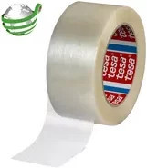 tesa Packband CST 60418 transparent aus 85 % Recycling-PET mit Hotmelt-Klebstoff Breite: 50 mm, Länge: 132 m - Bild 1