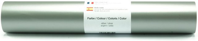 Selbstklebende Vinyl Folie von POLI-TAPE in Silber-Matt - Bild 1