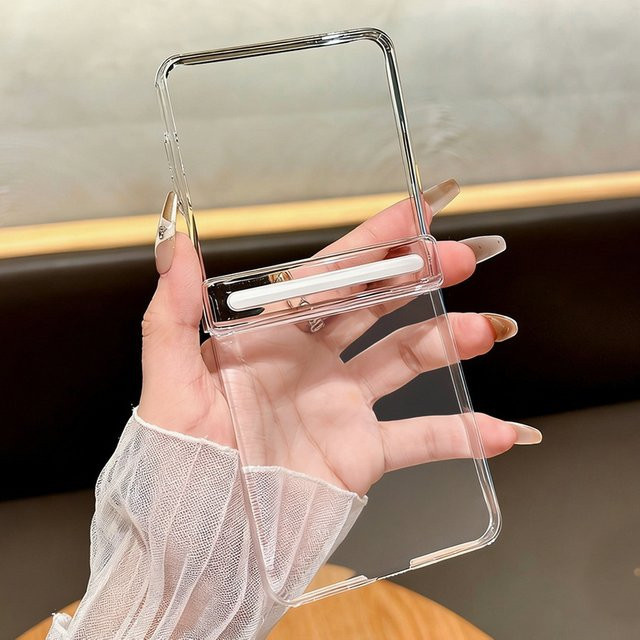 Transparente magnetische Scharnierschutz-Hülle aus hartem PC für Samsung Galaxy Z Flip8, Z Flip7 FE und Z Flip6 - Bild 1