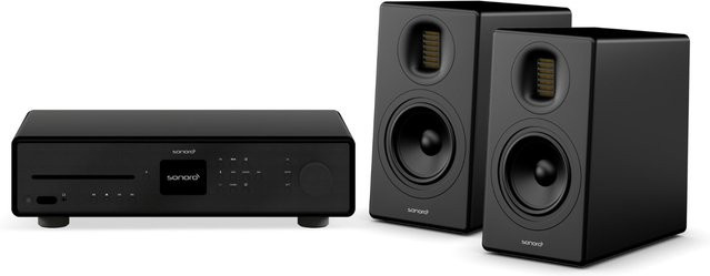 Sonoro Maestro X Bundle CD-Receiver mit Orchestra Slim Lautsprechern in Schwarz Matt - Bild 1