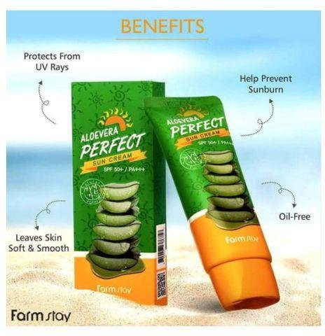 Farm Stay Sonnencreme mit Aloe Vera, LSF 50+, Gesicht, Unisex - Bild 1