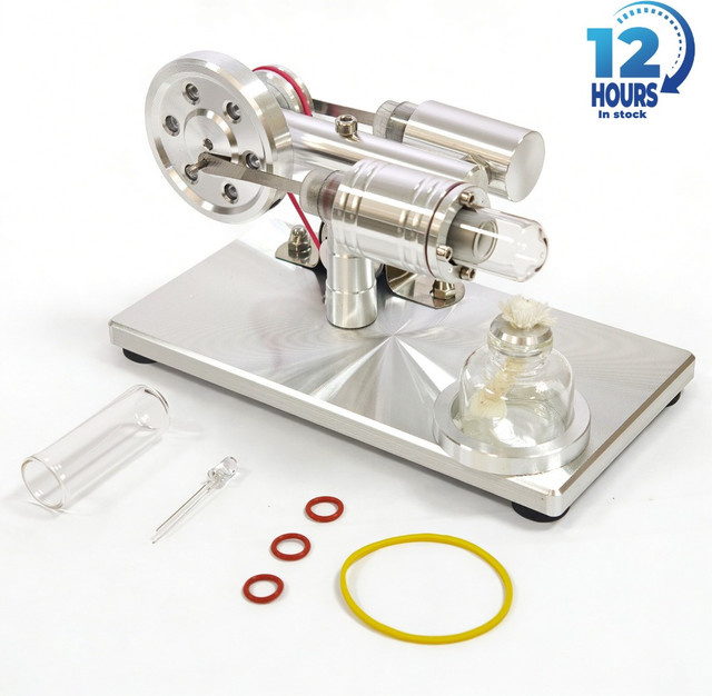 Goni Stirling Motor externer Verbrennungsmotor Generator, Metall, wissenschaftliches Forschungs-Experiment Modell - Bild 1
