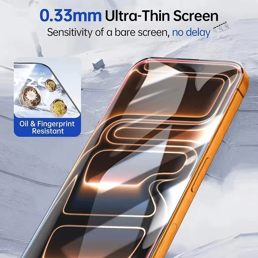 4-in-1 Ultra HD Panzerglas und Kameralinsen-Schutzfolie für Apple iPhone 17 16 15 14 13 12 Pro Max Plus Mini in Transparent - Bild 4