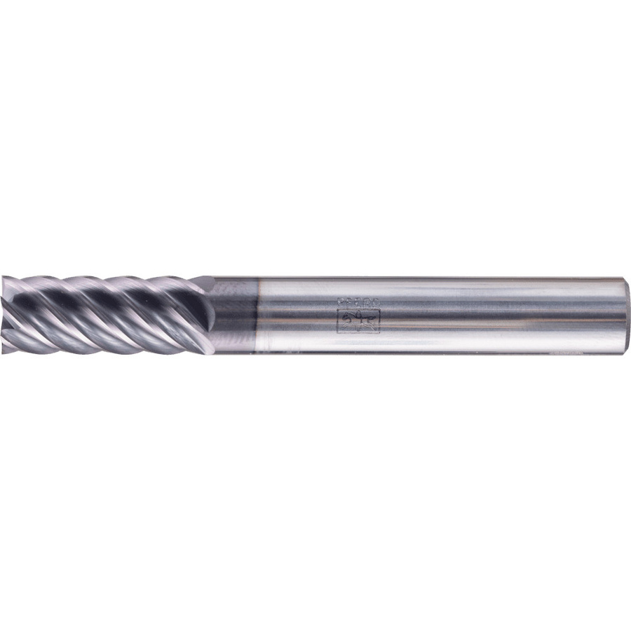 PFERD Universal Line VHM Eckfräser lang 6 Schneiden Ø 8 mm TiAlN Beschichtung Schaft HA Farbe Silber - Bild 1