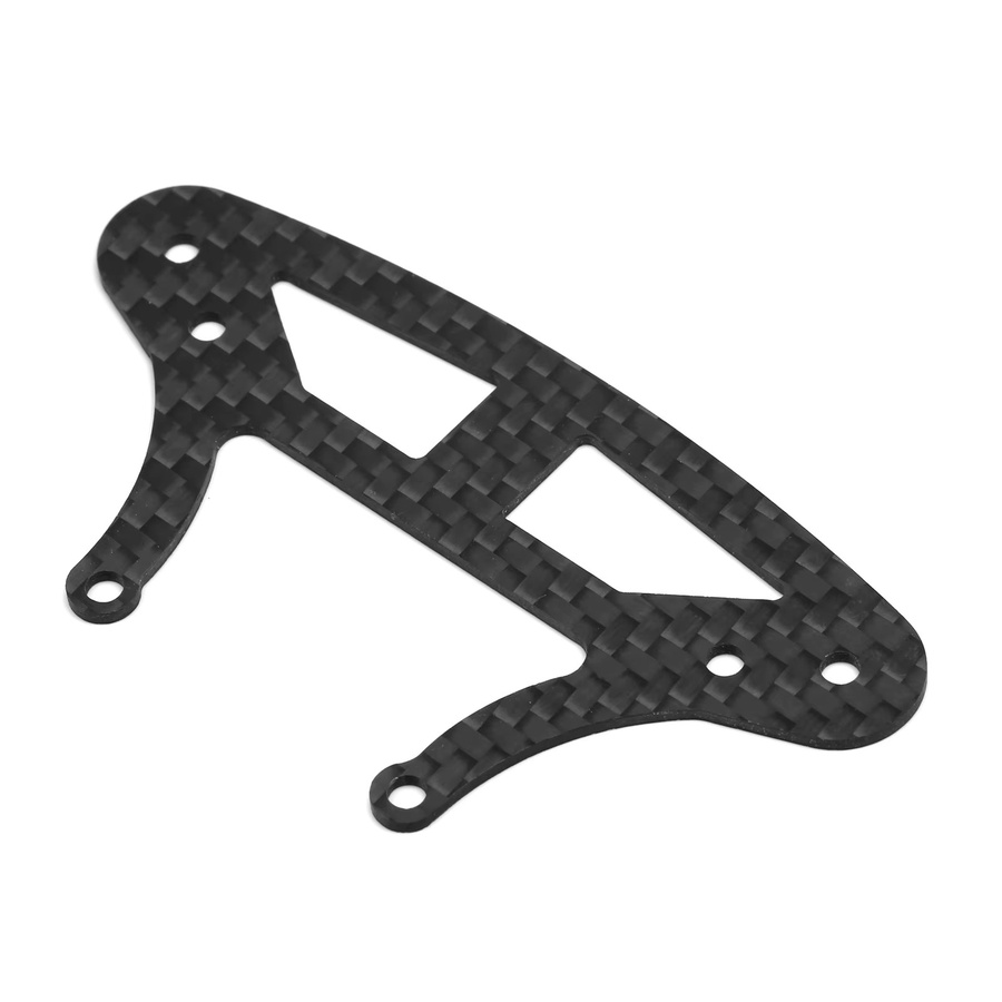TAMIYA TT02 Kohlefaser-Frontstoßstangenhalterung, Schaumstoffplatte, Schwarz - Bild 1