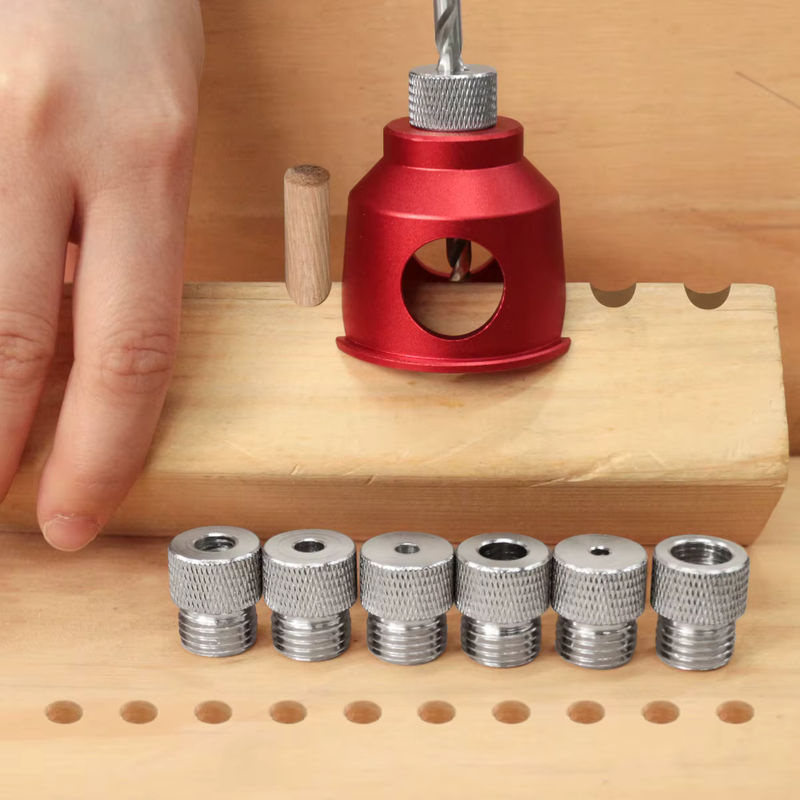 JIGHOLE Vertikale Bohrführung mit 100 mm Präzisions-T-Lineal und Aluminium-Taschenloch-Jig-Buchsen für Stahlbohrmaschinen, 2–10 mm - Bild 2