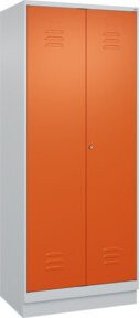 C+P Wäsche- und Kombispinde Classic PLUS mit Sockel, 2 Abteile, RAL 2004 Reinorange, H x B x T: 195 x 80 x 50 cm - Bild 1