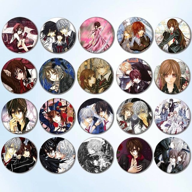 Brosche Vampire Knight Anime, Runde Abzeichen, Cosplay Pins - Bild 1