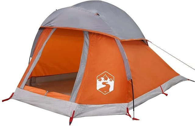 vidaXL Kuppel-Campingzelt für 1 Person in Grau und Orange, wasserdicht, Artikelnummer 94790 - Bild 1