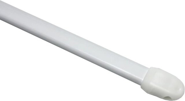 Gardinia Vitragestange flachoval aus Metall in Weiß, 2er Pack, Durchmesser: 11 mm, Länge: 100 cm bis 160 cm - Bild 1