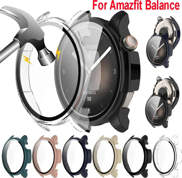 Amazfit Schutzhülle Glas, transparent, Smartwatch Zubehör - Bild 1