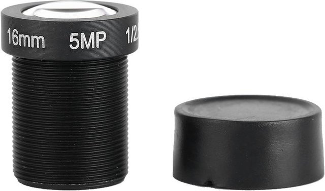 Andoer 5MP 16mm HD Single Prime Objektiv f/2.0 in Schwarz - Bild 1