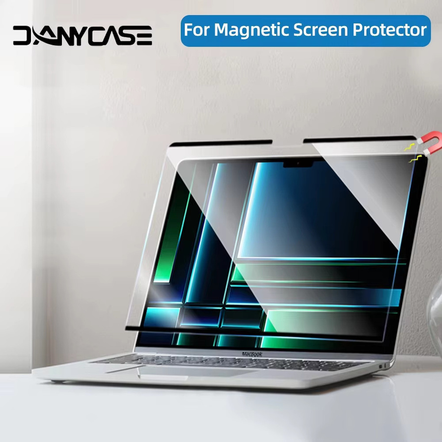 Magnetischer HD-Bildschirmschutz für Apple MacBook Air 13 und MacBook Pro 13 14 15 16, transparent - Bild 6