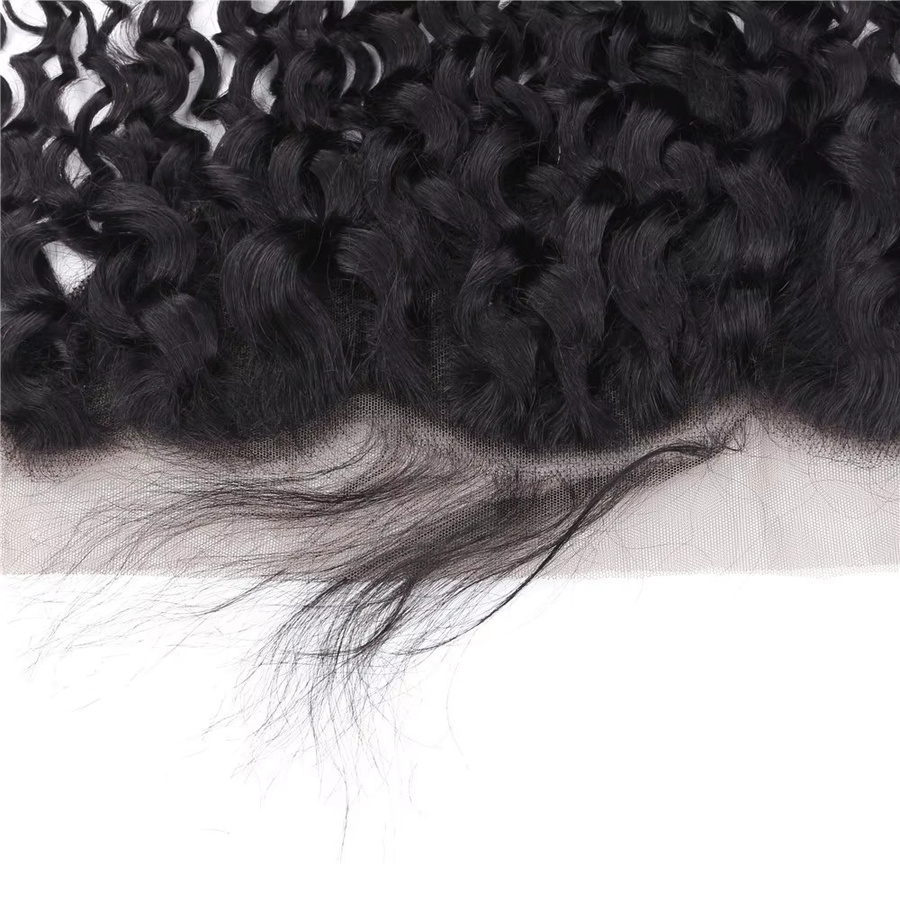 Deep Wave Lace Frontal Echthaar, Brasilianisches Water Wave, Damen - Bild 4
