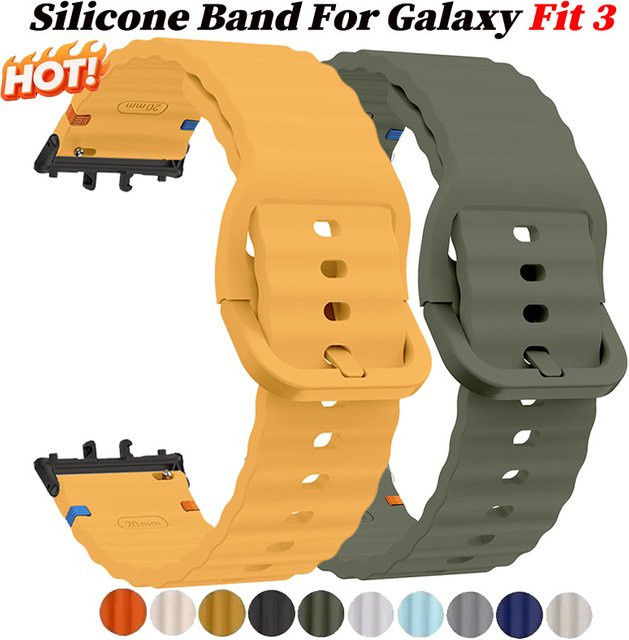 CHIICSMART Uhrenarmband Silikon, Samsung Galaxy Fit 3, Unisex - Bild 1