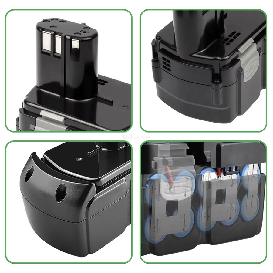 Hitachi Ersatzakku Li-Ion 18 V für BCL1815 BCL1830 EBM1815 EBM1830 DS18DL DH18DL C18DL DV18DL (6,0 Ah oder 8,0 Ah) - Bild 2