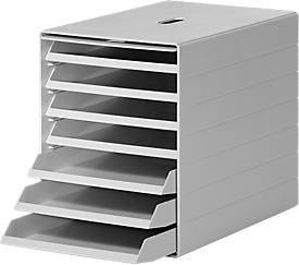 Durable Schubladenbox Idealbox Plus mit 7 Schüben in Grau aus Kunststoff für DIN C4 Dokumente - Bild 2
