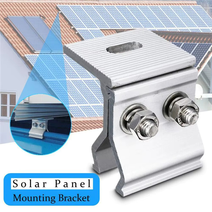 Gaiaray Solar Panel Halterung zur Dachmontage, Befestigungsklemmen für PV-Module, Farbe: Silber - Bild 2