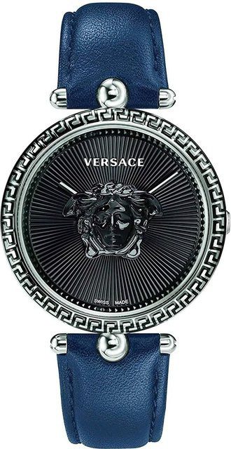 Versace Damenuhr Palazzo Empire, Quarz, Edelstahl, 39 mm, Schwarz - Bild 1