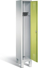 C+P Garderobenschrank Evolo mit Front in Viridingrün und Korpus in Lichtgrau, H x B x T: 185 x 32 x 50 cm - Bild 1