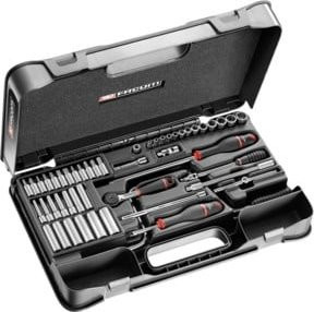Facom Steckschlüssel-Set 1/4 R.161B, 61-teilig, Silber - Bild 1