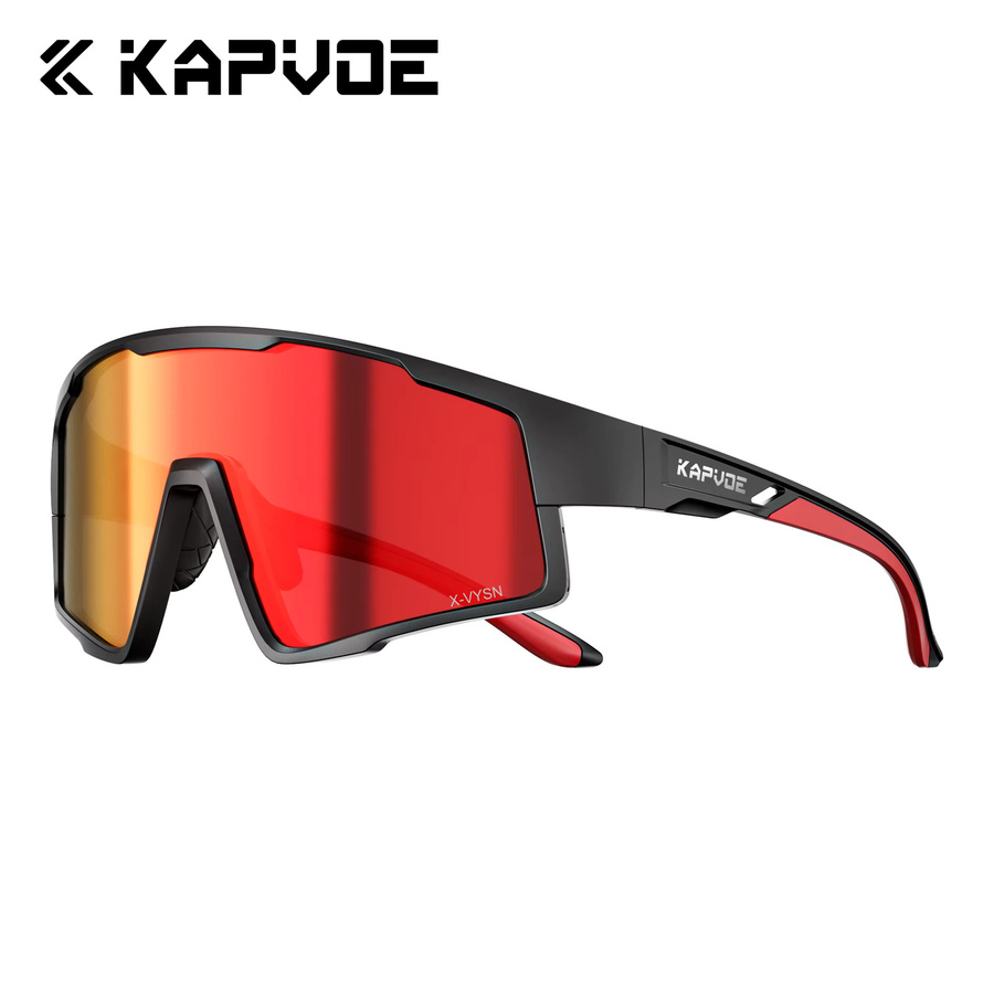 KAPVOE Sonnenbrille, Radfahrbrille, Photochrom, Vollrand, Kunststoff - Bild 5