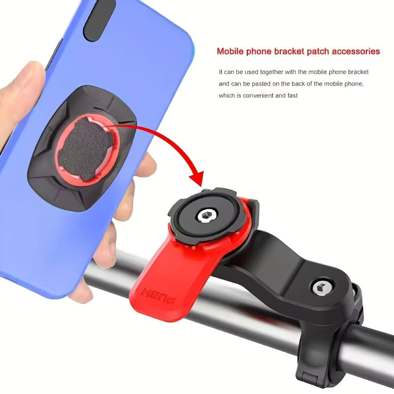 Stoßfester Fahrrad-Handyhalter für Xiaomi, iPhone und Samsung in Schwarz - Bild 3