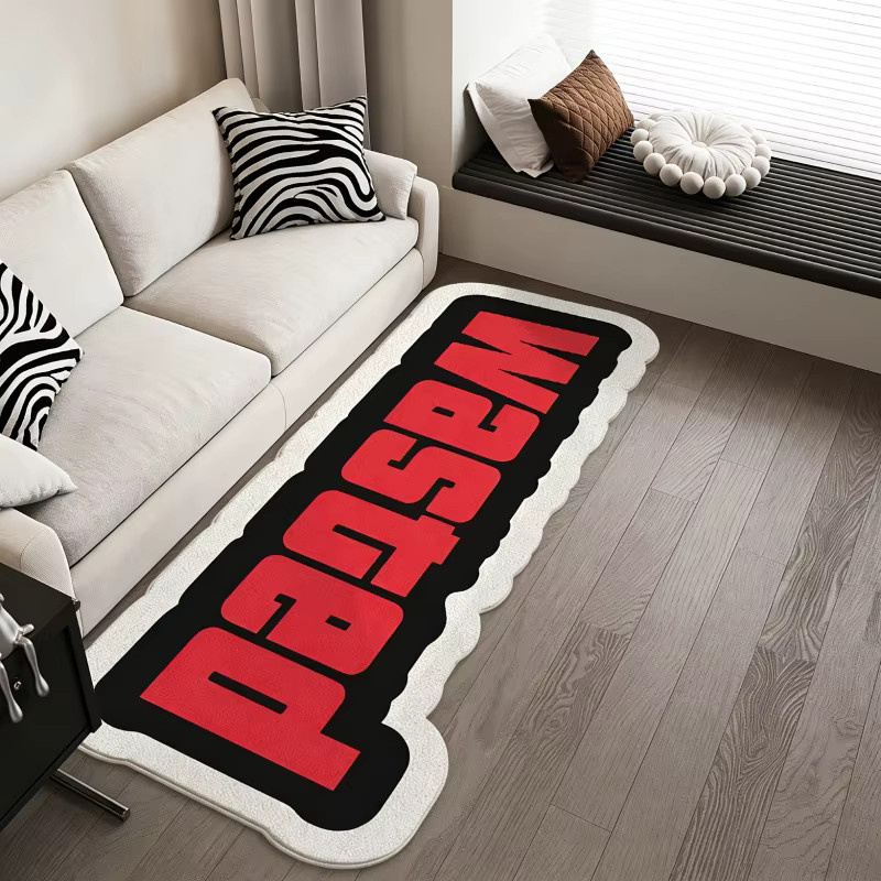 VIKAMA Cooler Seitenteppich für Schlafzimmer und Gaming-Zimmer, Mehrfarbig, B: 120 cm, H: 1 cm - Bild 4