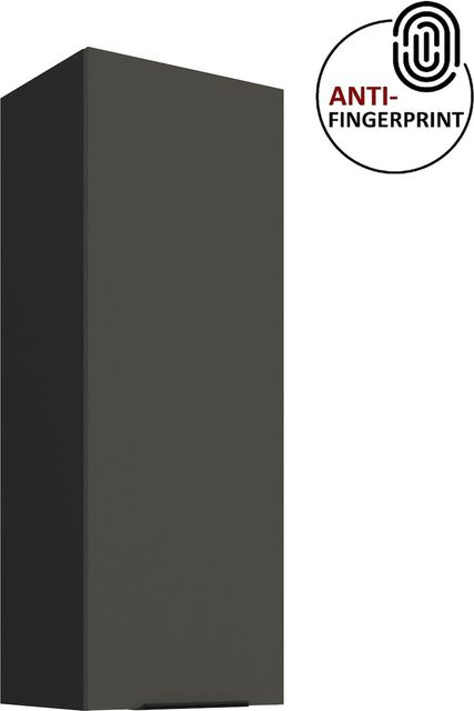 ARIA Hängeschrank Küchenzeile in Graphite Anthrazit matt mit Anti-Fingerprint-Beschichtung, Höhe: 90 cm, Breite: 40 cm - Bild 1
