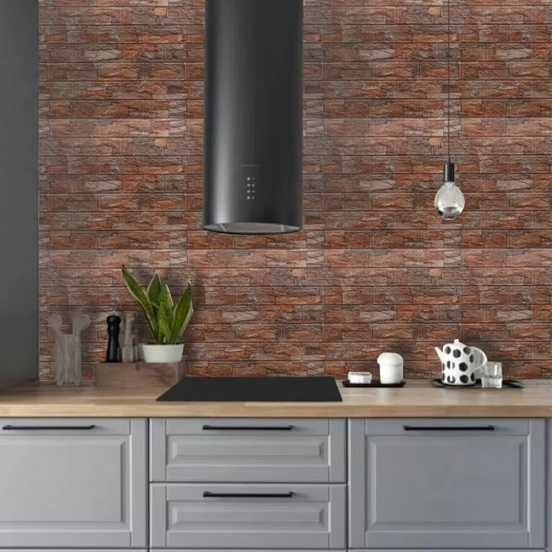 Selbstklebende Vinyl-Tapete von ctzsoop mit geometrischem Design, Wandaufkleber für Küche, Badezimmer, Schlafzimmer und Wohnzimmer, Breite: 35 cm, Höhe: 30 cm - Bild 2