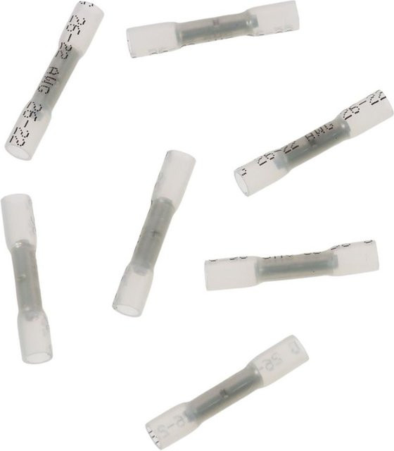 100 Stück AW Wärmeschrumpf-Stoßverbinder 26-24 AWG in Transparent, wasserdichte Butt Splice Crimp-Klemmen in Marine-Qualität - Bild 1