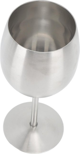 KONNWEI Stielweingläser aus Edelstahl in Silber - Bild 1