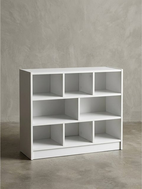 Modernes Bücherregal von KADIMA DESIGN in Weiß, B/H/T: 80 x 68,5 x 29,5 cm - Bild 1