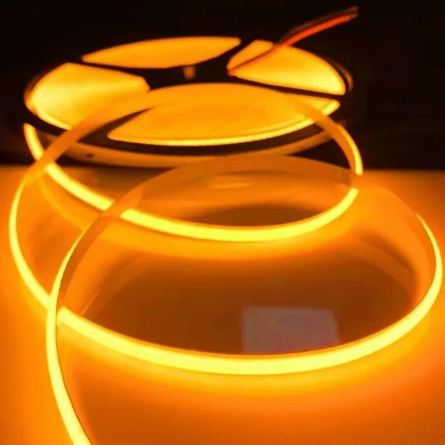 GuangZhouZhenqin COB LED Streifenlicht 220V in Gold, 10m Flexibles Bandlicht mit 240 LEDs und Warmweiß, Hohe Helligkeit RA95 - Bild 1