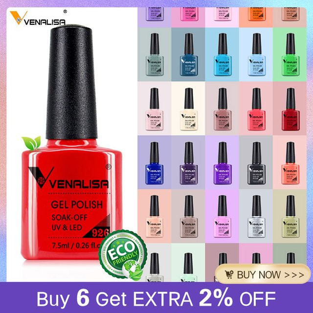 Venalisa Nagel-Gel-Nagellack, 7,5 ml, glitzernd - Bild 1