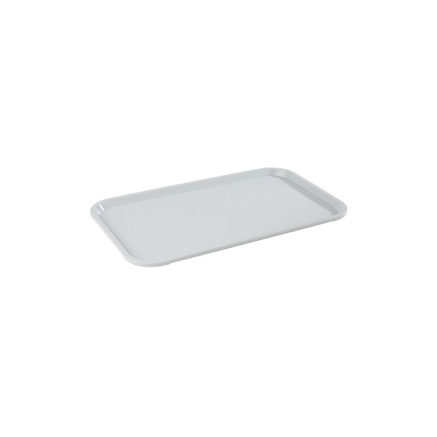 APS Fast Food Tablett aus Polypropylen Grau B/T/H: 53 x 32,5 x 2 cm - Bild 1