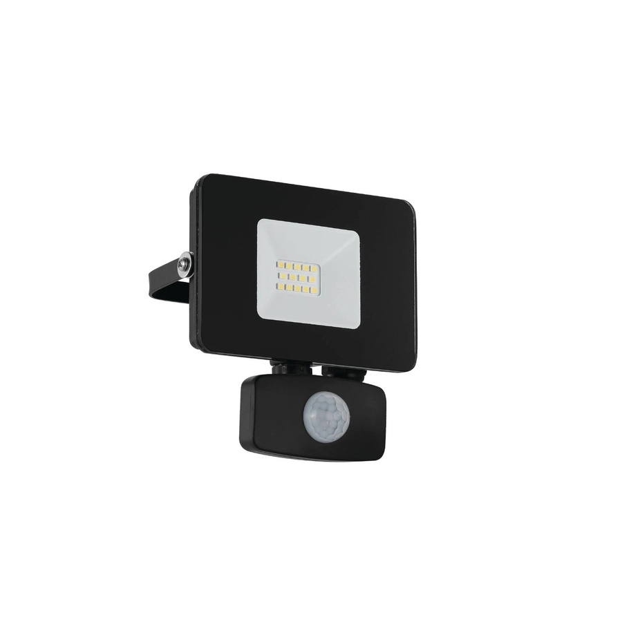 Eglo LED-Außenstrahler Faedo 3 Wandleuchte Schwarz mit Bewegungsmelder und Dämmerungssensor aus Aluminiumguss und Glas, IP44 - Bild 2