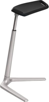 Bimos Stehhilfe Fin in Schwarz mit Aluminiumgestell gestrahlt und PU-Schaum Sitzhöhe: 62,0 - 85,0 cm - Bild 1