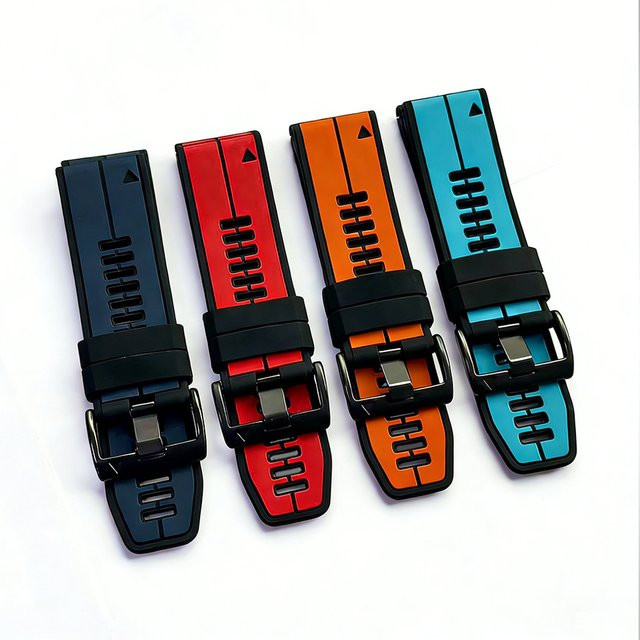 QCTOG Uhrenarmband Silikon, Bicolor, 22mm/26mm - Bild 1