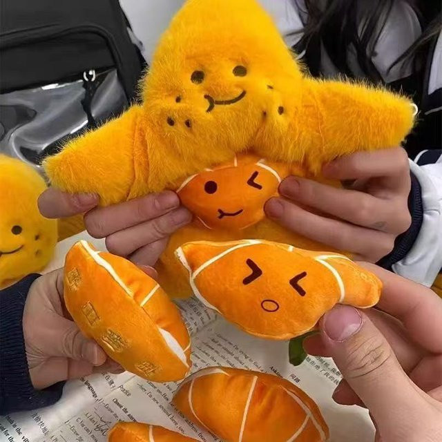 Potdemiel Orangenscheiben Plüschtier, Plüsch / Textil, Orange - Bild 1