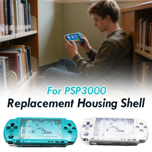Sony Reparatur-Kit für PSP 3000 Handheld-Spielkonsole mit Ersatz-Gehäuseabdeckung, Tasten-Set und Schrauben in Pink - Bild 1