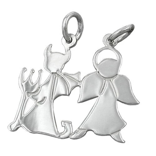 Colfem Anhänger Engel und Teufel, 925 Silber, Unisex - Bild 1
