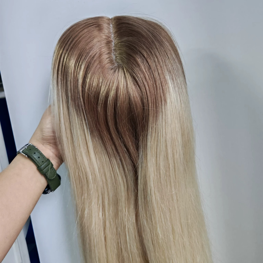 Moresoo Echthaar-Clip-in-Haarteil für Damen, 50,8 cm, 150 % Dichte - Bild 4