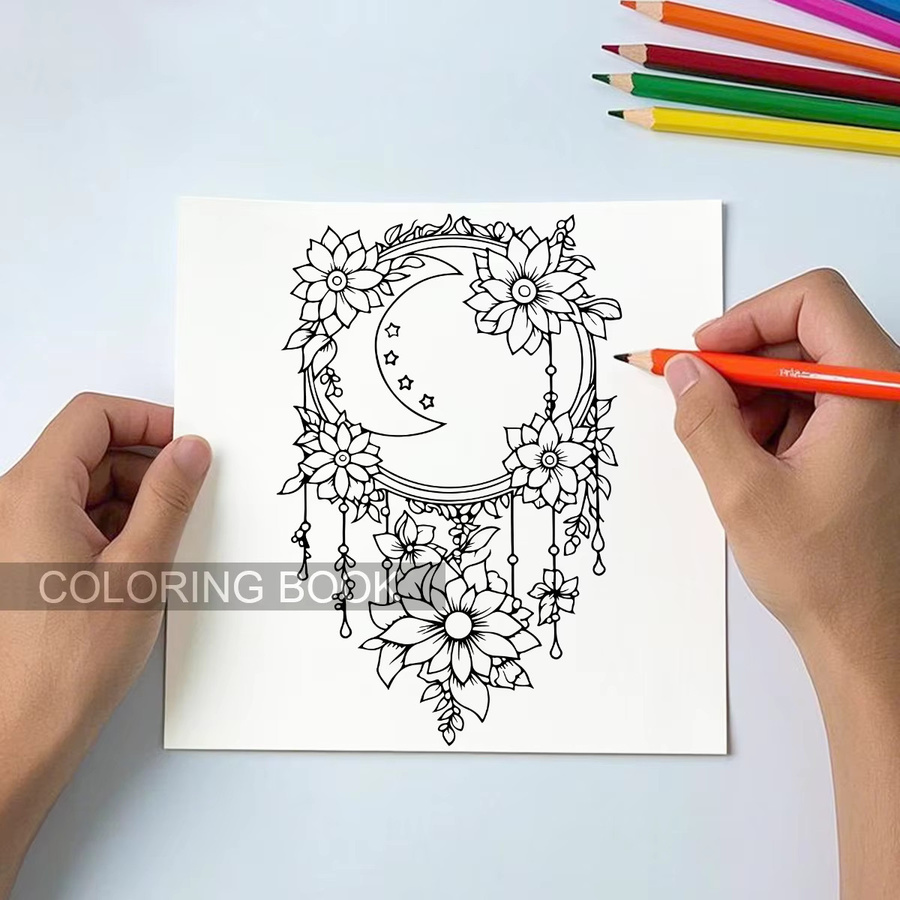 BOHO MOON Mutige, einfache Muster, Malbuch für Erwachsene - Bild 5