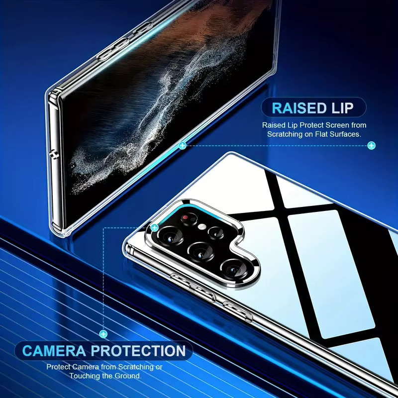 Transparente 360 Grad Schutz Handyhülle für Samsung Galaxy S25 Ultra S24 S23 S22 S21 Plus FE Note 20 Ultra A71 - Bild 3